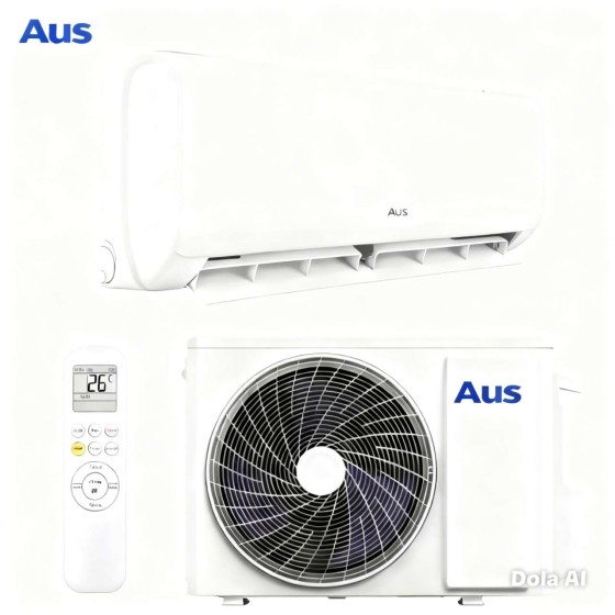 AUS, 9000BTU, ປະຢັດໄຟຟ້າ, ງຽບ, ເຢັນແຮງ, ຮັບປະກັນ 1 ປີ