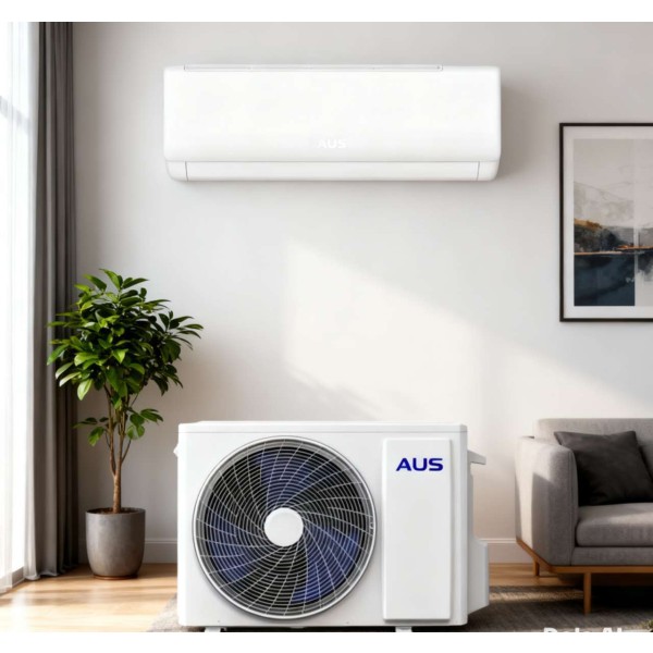 AUS, 9000BTU, ປະຢັດໄຟຟ້າ, ງຽບ, ເຢັນແຮງ, ຮັບປະກັນ 1 ປີ