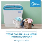Midea, ຈັກຊັກເຄື່ອງສອງຖັງ, 15KG, ຮັບປະກັນ 1 ປີ