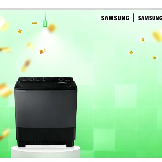 ປະເທດໄທ, ຊື່ຍີ່ຫໍ້ SAMSUNG, ຈັກຊັກເຄື່ອງສອງຖັງ, 16KG, ຮັບປະກັນ 1 ປີ