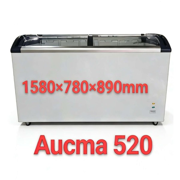 ຕູ້ແຊ່, AUCMA, 520L, 158X78X89cm, ຮັບປະກັນຄຸນນະພາບ 1 ປີ